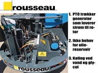 Rousseau KASTOR 535PA elektrisk drift - Klippere - Armklippere - 3