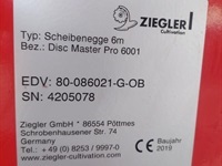 Ziegler DISC MASTER PRO 6001 - Harver - Tallerkenharver - 15