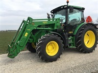 John Deere 6115R m/Frontlæsser - Traktorer - Traktorer 4 wd - 2