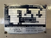 - - - Leroy Somer LSA 50 L6 Generatordeel 1000 kVA Alternator ex Emergency As New - Generatorer - 3