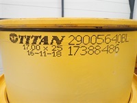 - - - Fælge Titan 17.00 X 25 - Hjul/larvefødder - Komplette hjul - 7