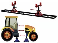 - - - Trennvorrichtung f.Traktor Traglast Max.5 Tonnen jeStuetzbock-Schienenlaenge-3m - Traktorer - Bæltetraktorer - 4