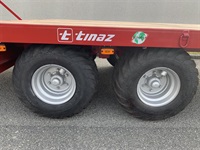Tinaz 12 tons maskintrailer med hydrauliske bredde ramper - Vogne - Maskintransportvogne - 7