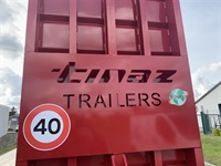 Tinaz 12 tons maskintrailer med hydrauliske bredde ramper - Vogne - Maskintransportvogne - 10