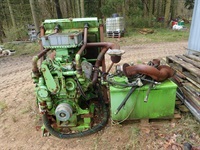 - - - Detroit  6 cylinder dieselmotor med hydralik pumpe - Diverse maskiner & tilbehør - Motorer - 3