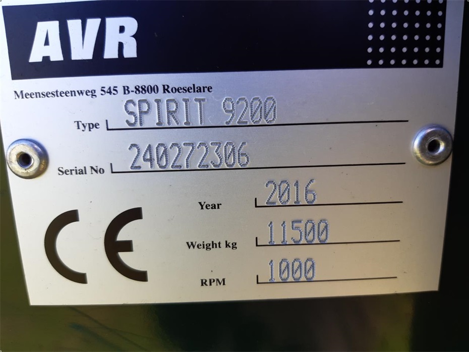 AVR SPIRIT 9200 - Kartoffelmaskiner - Optagere - 15