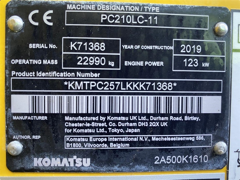 Komatsu PC210LC-11 - Gravemaskiner - Gravemaskiner på bånd - 10