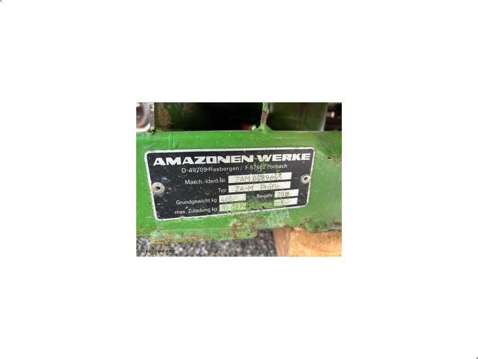 Amazone ZAM 3001 PROFIS - Gødningsmaskiner - Liftophængte gødningsspredere - 8