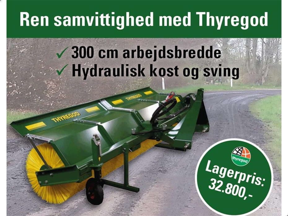 Thyregod TK 3300 Lagersalg - Traktor tilbehør - Koste - 1