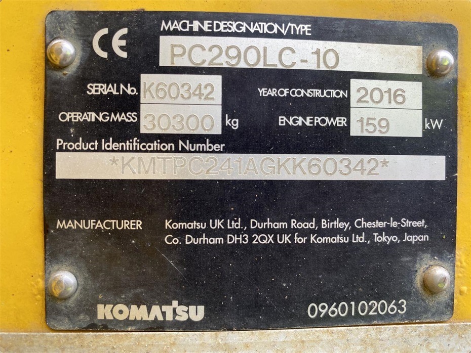 Komatsu PC290LC-10 - Gravemaskiner - Gravemaskiner på bånd - 10