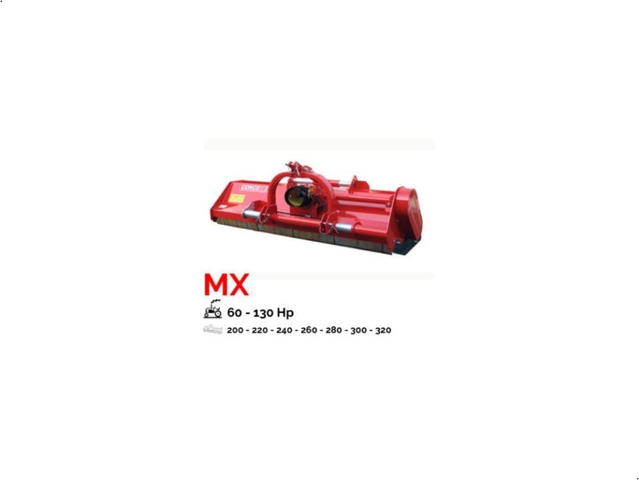 Concept Perugini MX320 Slagleklipper Bagmonteret m. hydr. Sideforskydning - Græsmaskiner - Brakslåmaskiner - 2