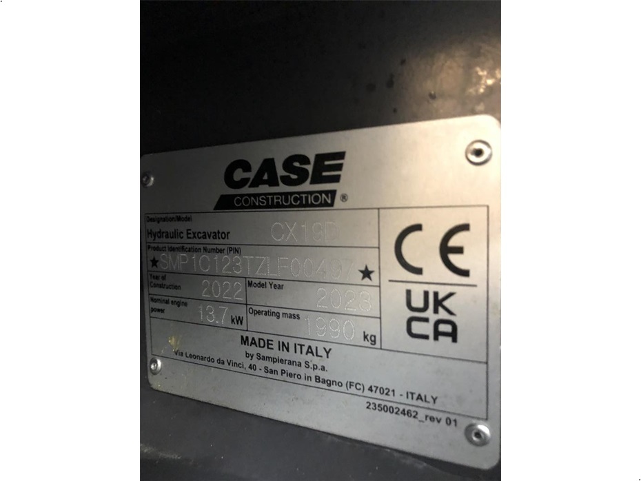 Case CX19D UDSTYRS-TILBUD - Minigravere - 11