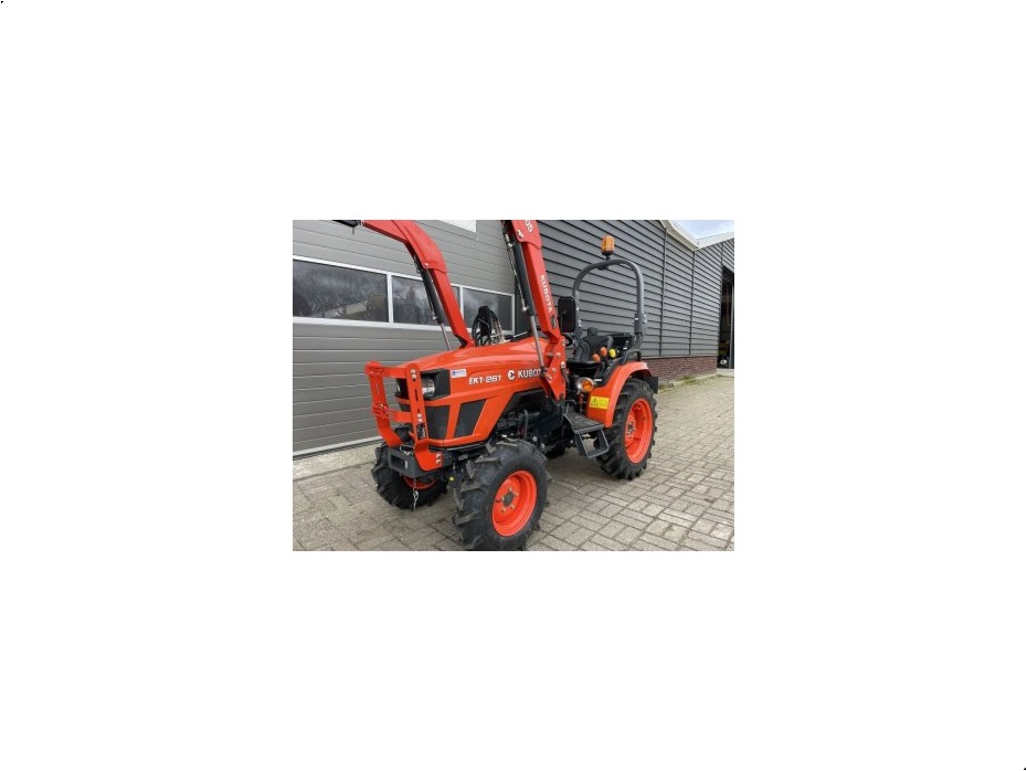 Kubota EK1261 DT minitractor NIEUW incl frontlader LEASE €230 - Traktorer - Traktorer 2 wd - 4