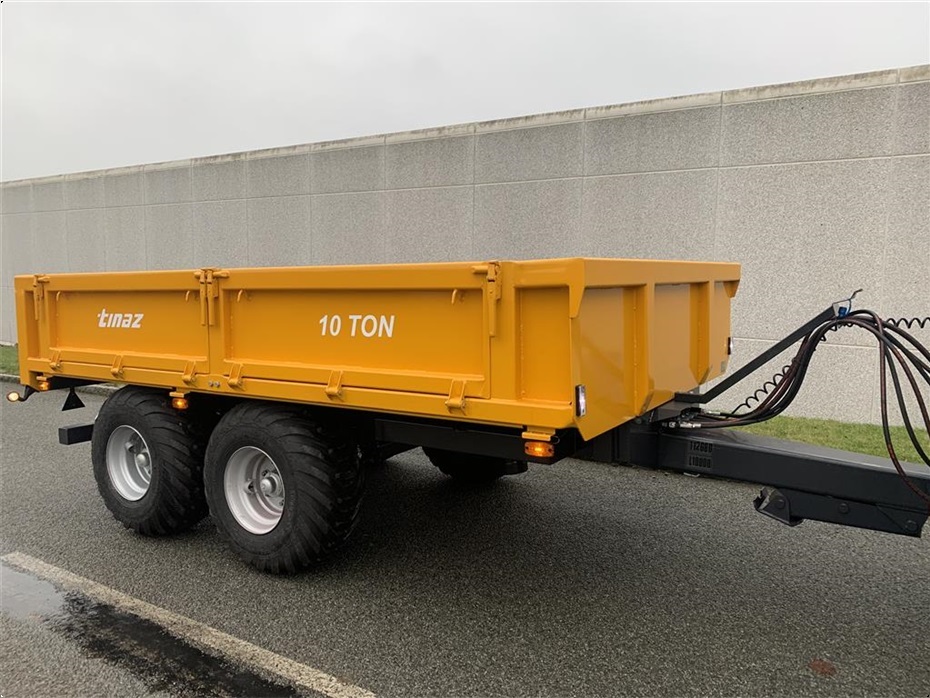 Tinaz 10 tons dumpervogn med slidsker - Vogne - 2