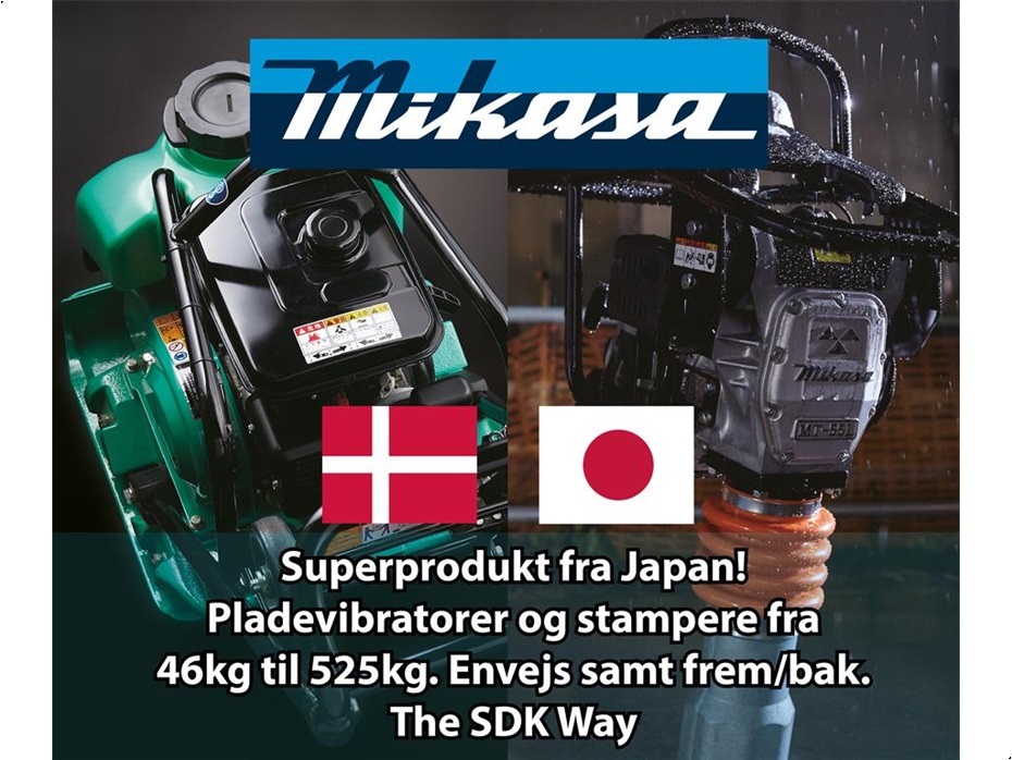 Mikasa MVH-208GH - Pladevibratorer - Frem/bak plader - 1