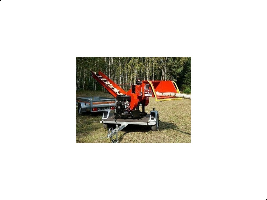 - - - RT Holzhäcksler RPS-120 Astdurchmesser 100 mm Anhänger mit Benzinmotor - Flishugger - 3
