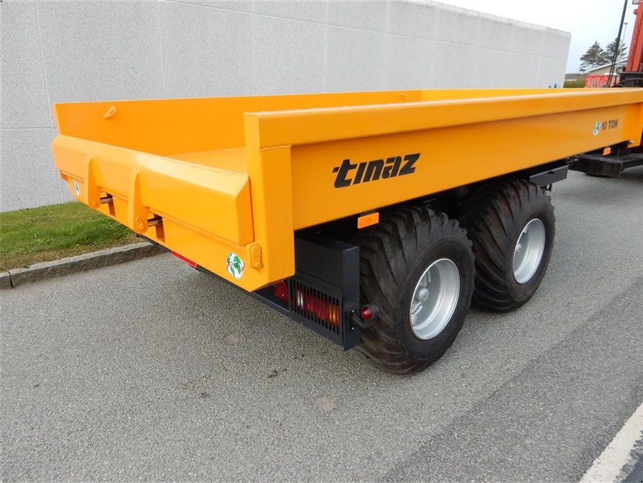 Tinaz 10 tons dumpervogn med hydr. bagklap - 40 cm sider - Vogne - 6