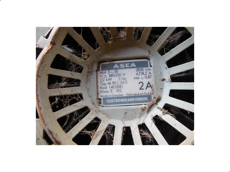 ASEA Vognblæser/ventilator 3hk - Kornbehandling - Blæsere til tørring - 2