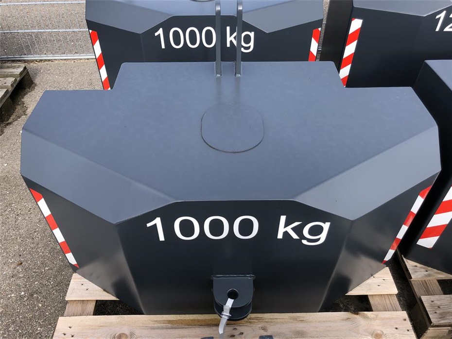 - - - 1000 kg vægtklods - Traktor tilbehør - Frontvægte - 1
