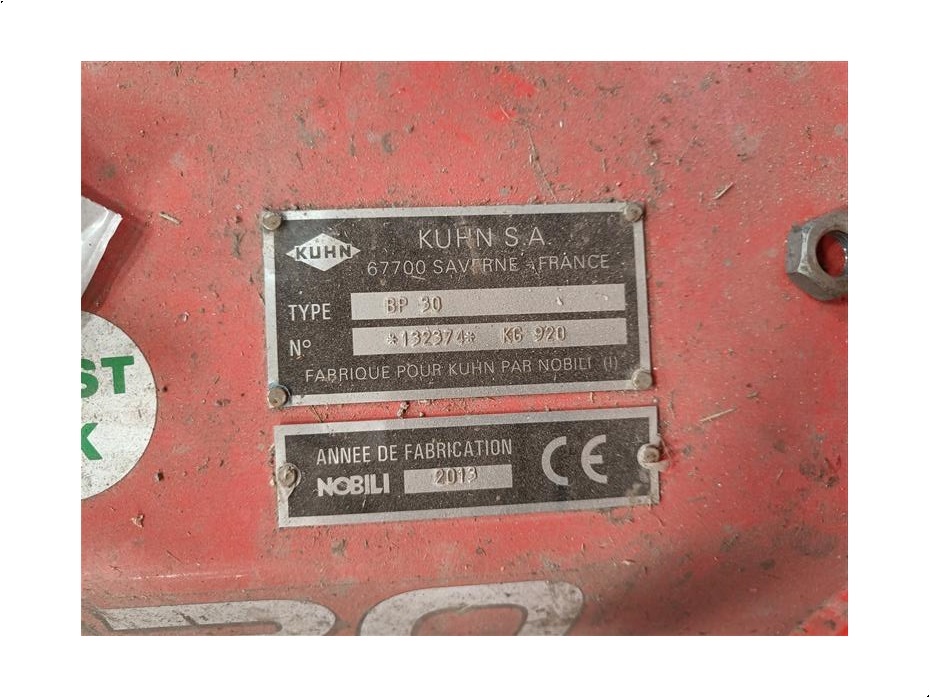 Kuhn BP30 med hydraulisk sideforskydning - Græsmaskiner - Brakslåmaskiner - 8