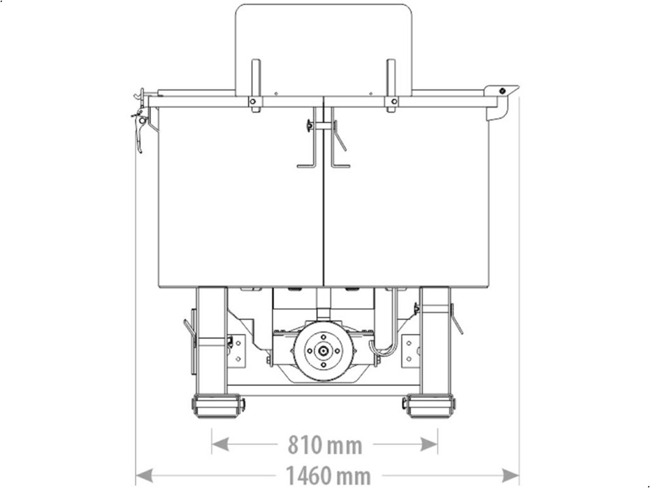 Fk Maschinery Tvangsblander Pto UBCM600 - 600L - Diverse maskiner & tilbehør - Betonblandere-Tvangsblandere - 3