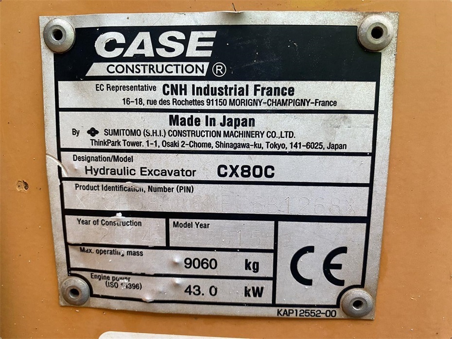 Case CX 80 C - Gravemaskiner - Gravemaskiner på bånd - 10