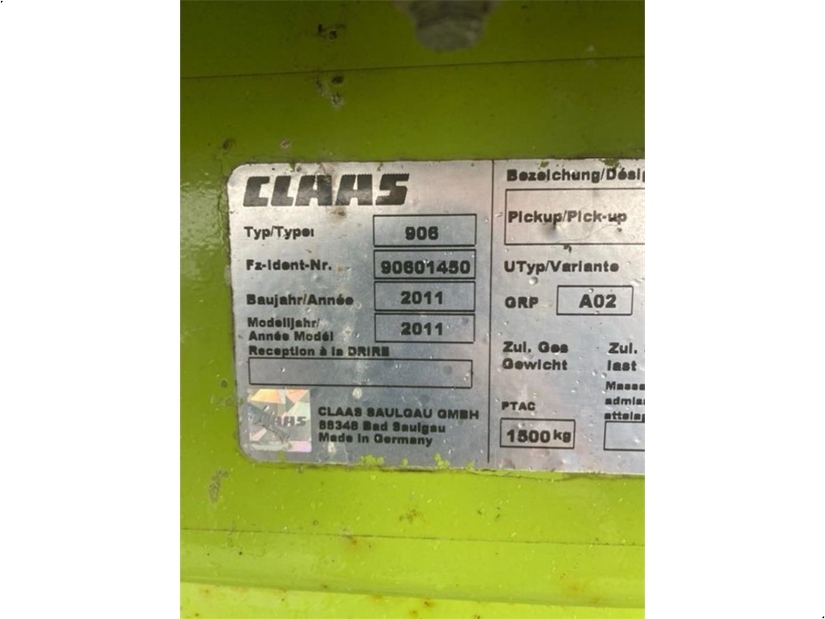 CLAAS PU 380 PRO T - Græsmaskiner - Selvkørende finsnittere tilbehør - 2