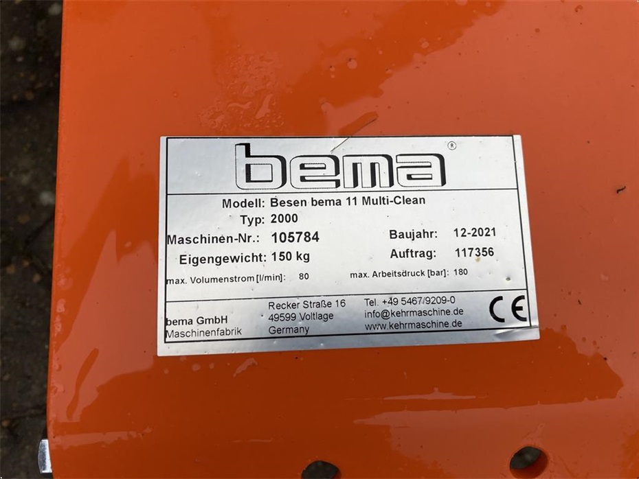 Bema Bema 2000 Bema Multi Clean 11 kpst for pallegafler - Traktor tilbehør - Koste - 7