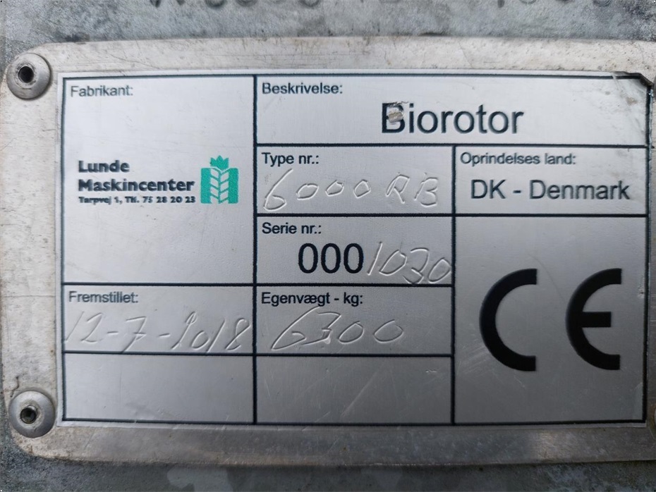 Lunde Maskincenter BioRotor 6000 RB - Harver - Ukrudtsharver - 15