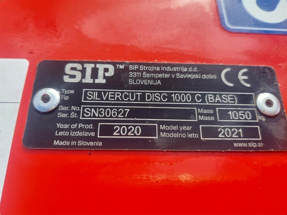 SIP SILVERCUT DISC 1000 C - Græsmaskiner - Skårlæggere/skivehøstere - 12