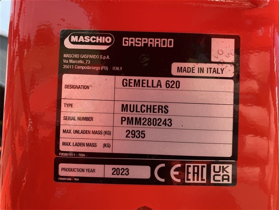 Maschio Gemella 620 - Græsmaskiner - Brakslåmaskiner - 9