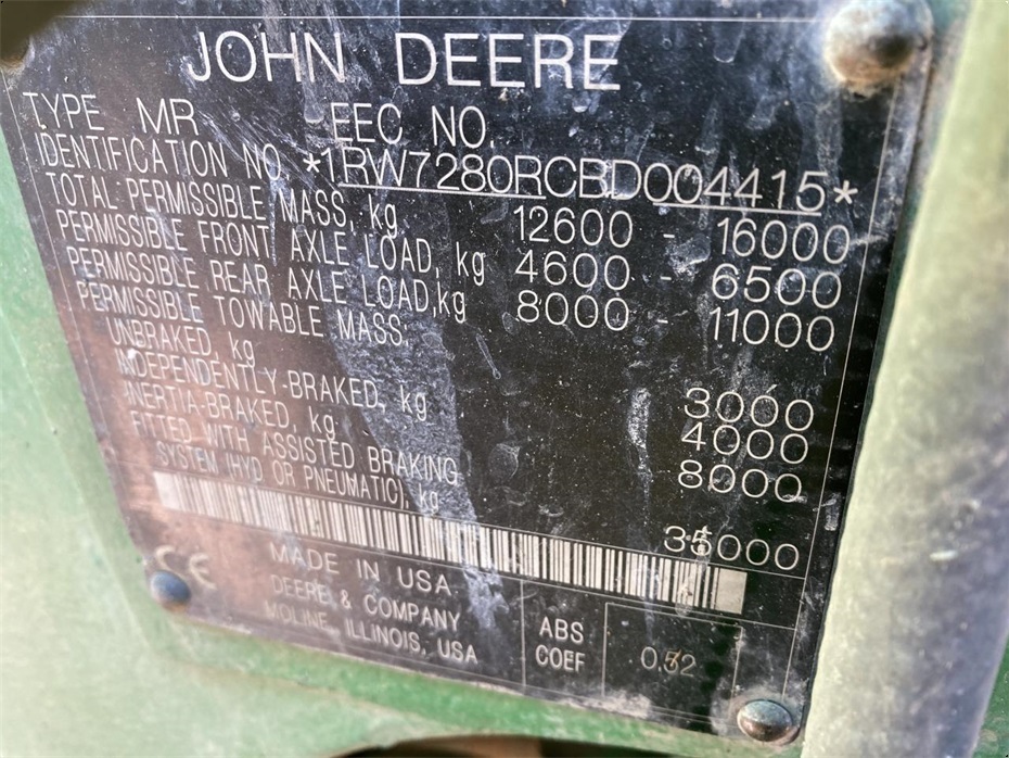 John Deere 7280R - Traktorer - Traktorer 4 wd - 8