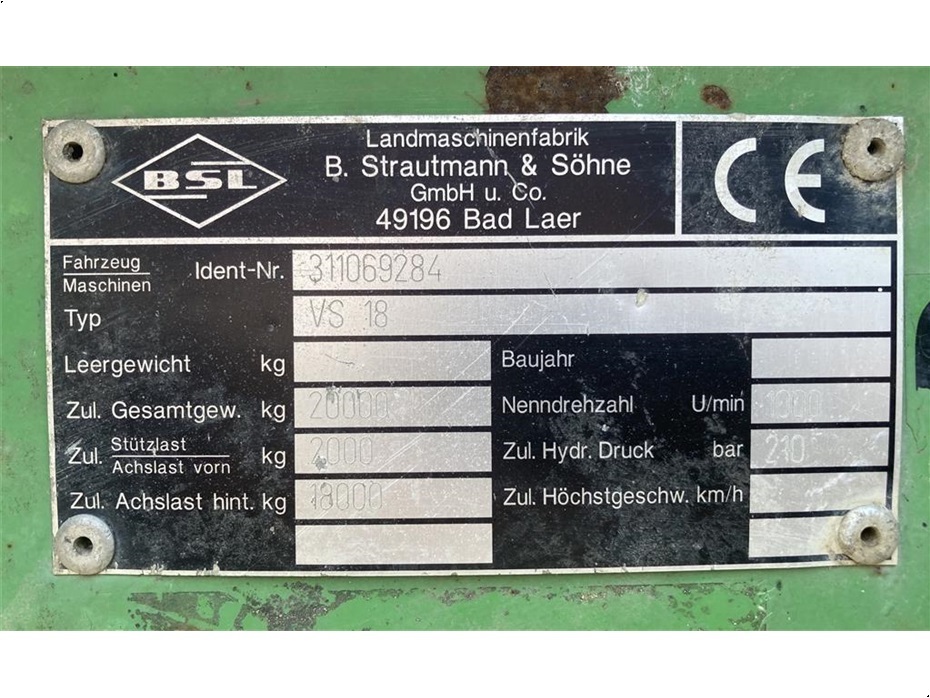 Strautmann VS18 Staldgødningsspreder - Gødningsmaskiner - Staldgødningsspredere - 6