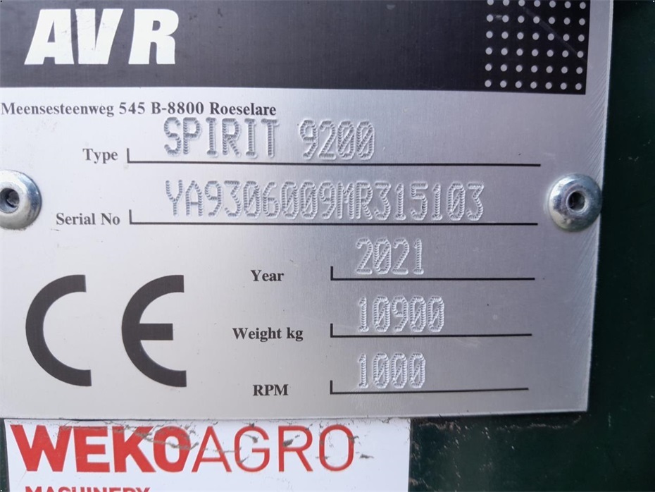 AVR SPIRIT 9200 - Kartoffelmaskiner - Optagere - 15