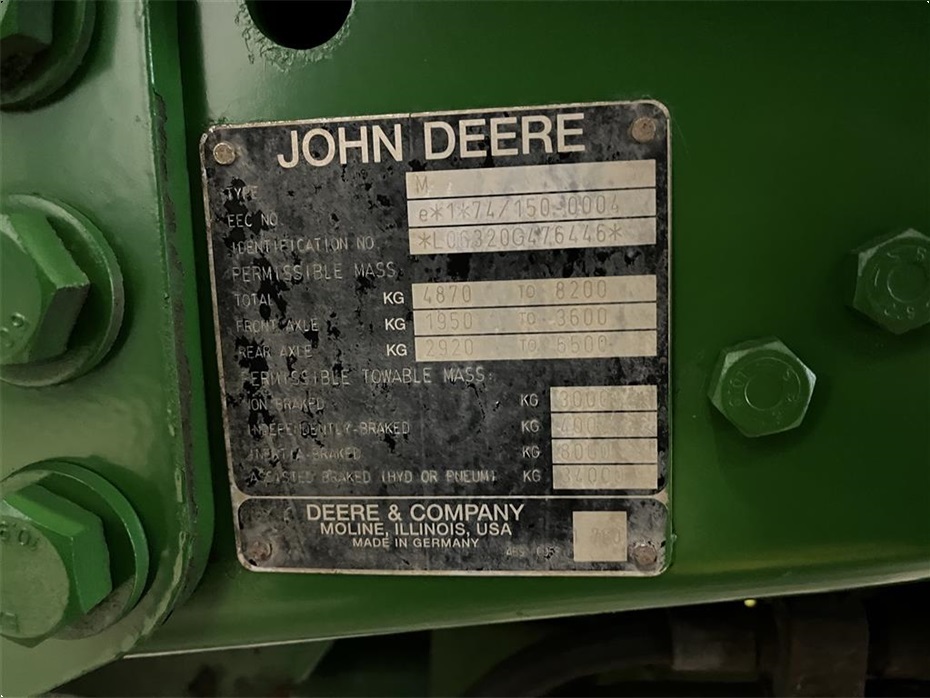 John Deere 6320 Med John Deere 631 læsser - Traktorer - Traktorer 4 wd - 13