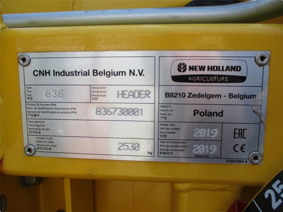 New Holland 836 New Holland 980CF 6R80cm Corn header. NEW and UNUSED - Høstmaskiner tilbehør - Majs Plukkebord - 3