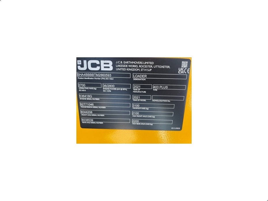 JCB 403 PLUS - Læssemaskiner - Minilæssere - 8