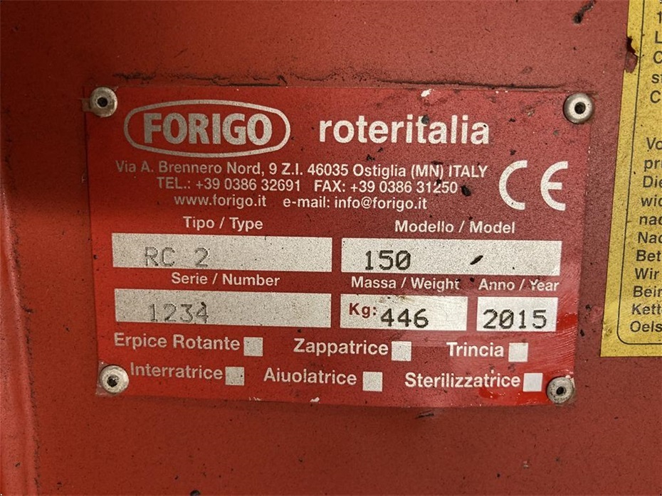 Forigo RC2-150 - Grøntsagsmaskiner - Bedformere - 4